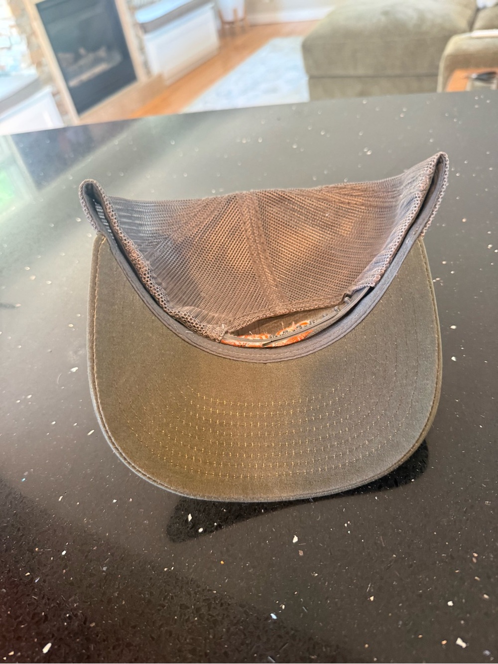 GP Traps Atlanta Kansas Olive Green and Orange Trucker Hat - Picture 4 of 4